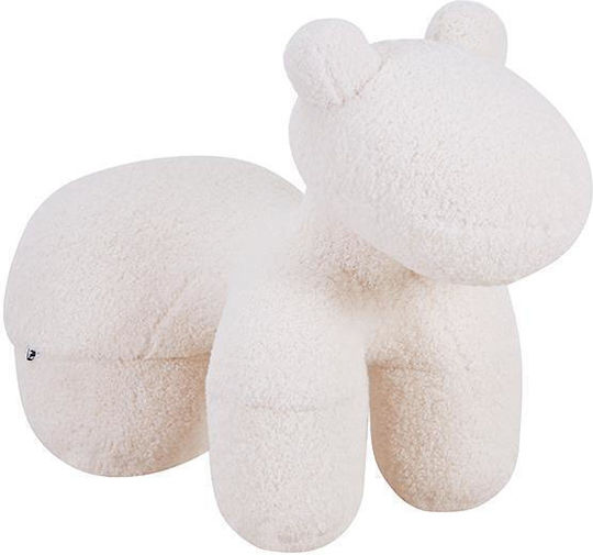 Hocker Teddy Weiß 55x110x83cm 1Stück