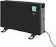 Teesa Konvektorheizung Boden 2000W mit elektronischem Thermostat 21x60.5cm Schwarz