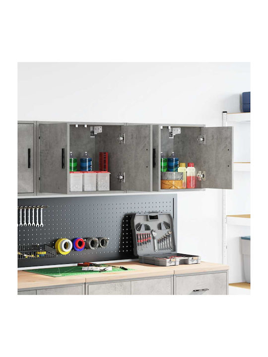 Wand Wohnzimmer Schrank aus Spanplatte Grau 60x...