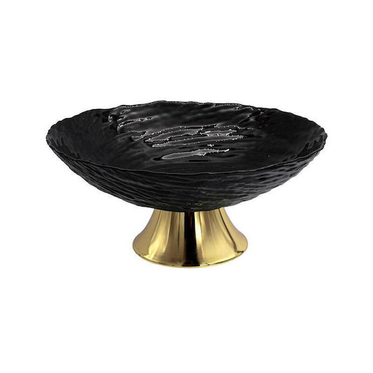 Fylliana Fl26 Decorative Bowl Pedestal Black 26x26x10cm