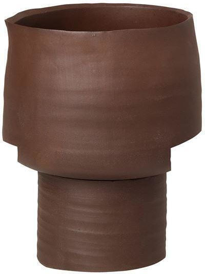Broste Copenhagen Decorative Vase Brown 19x15x19cm