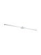Redo Group Lamp Bathroom with Integrated LED and Adjustable White Light Silver 120x3.6cm