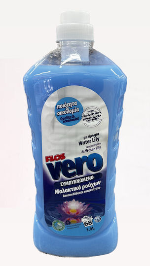 Flos Vero Concentrated Fabric Softener Water Lily Scent 1.5lt 68 Loads