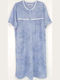 Cool Summer Women's Nightdress Blue