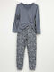 Notte Stella Winter Women's Pyjama Set Sky Blue