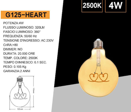 Universo Illuminazione Bec LED pentru Soclu E27 Alb cald 320lm
