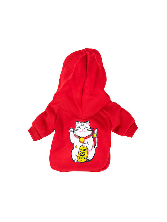 Hoodie for Dogs Kitty Hood – Red XL W50xL40cm 4.5-5.5kg