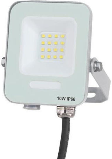 Eurolamp Waterproof LED Floodlight 10W Natural White 4000K IP66