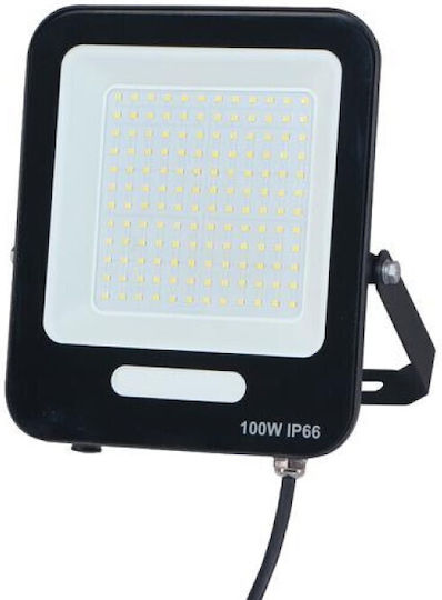 Eurolamp Waterproof LED Floodlight 100W Cold White 6500K IP66