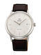 Orient Bambino Ανδρικό Ρολόι Αυτόματο με Καφέ Δερμάτινο Λουράκι