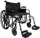 Vita Orthopaedics Folding Simple Type Wheelchair with Simple Back 62cm Black