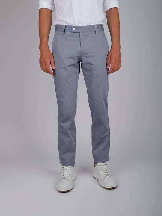 Trousers Chino Elastic in Slim Fit Blue