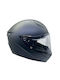 Zeus 821E Black Checkmate Motorradhelm Volles Gesicht ECE 22.06