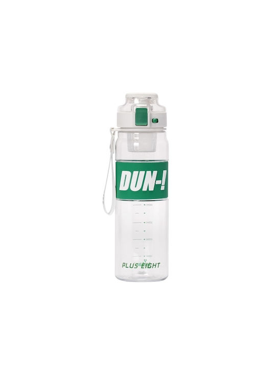 Water Bottle Plastic 600ml Green