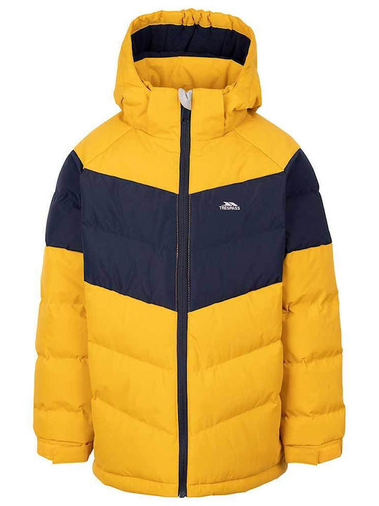 Kinder Freizeitjacke mit Kapuze Gelb