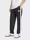 3-stripe Tricot Sweatpants Glossy without Elastic Black