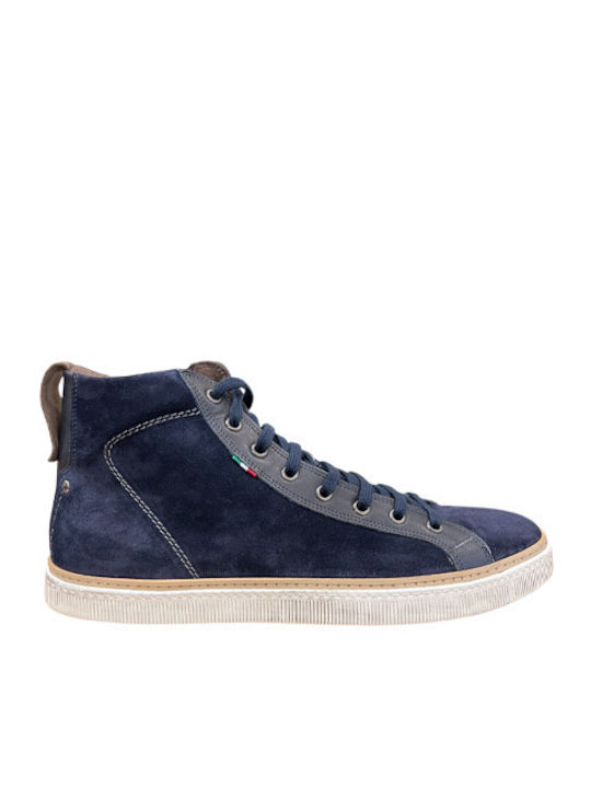 Damiani Suede Blue Men's Boots