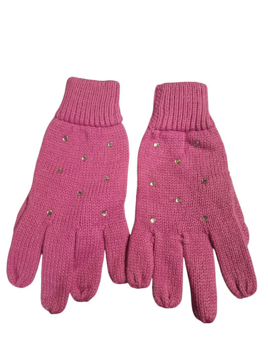 Women's Knitted Gloves Pink