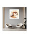 Coffee Frame Coffee Cup Gold Art 50x50