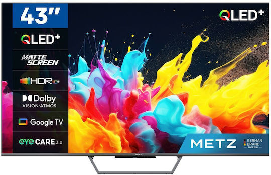 Metz Smart Τηλεόραση 43" 4K UHD QLED 43MQE7600Z HDR (2024)