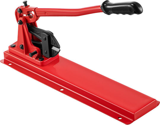 Vevor 24" Bench Type Hand Swager Cutting Capacity 3/8" Bolt Cutter Bench Type Hardness 35-45hrc Crimping Tool Punch Wire Rope Cable Red Swaging Machine Swaging Cutting Arm Bench Swager