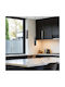 Fylliana Κρεμαστό Φωτιστικό Μαύρο με Ντουί E27 50x10x100εκ.