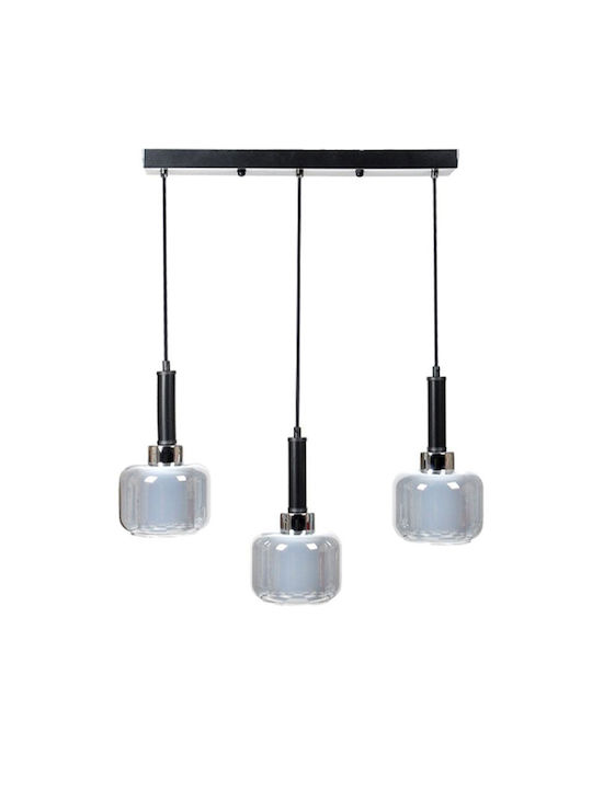 Fylliana Pendant Light Silver with Socket E27 50x15x75cm