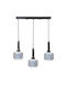 Fylliana Pendant Light Silver with Socket E27 50x15x75cm