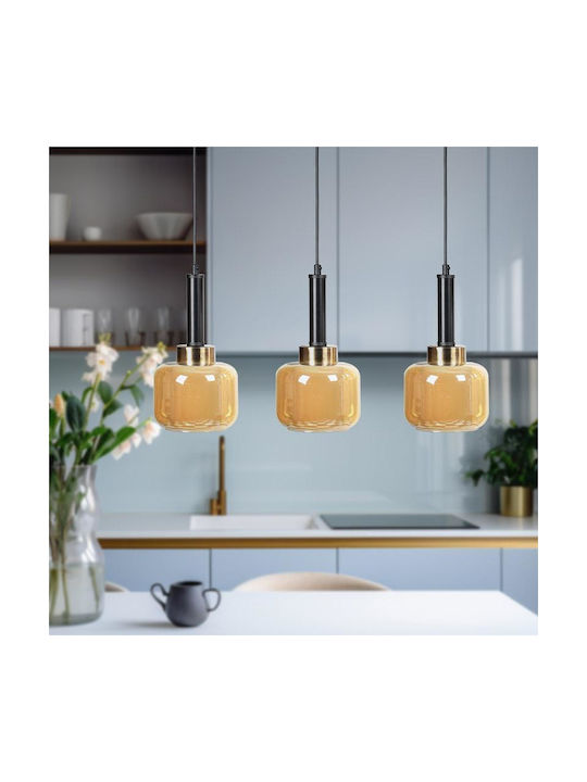 Fylliana Pendant Light Bronze with Socket E27 50x15x75cm