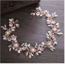 Vine de păr pentru mireasă Rose Gold Cristale Rose Gold Perle Grace Dimensiuni 30 x 4cm Vine de păr pentru mireasă Rose Gold Cristale Rose Gold Perle Grace Dimensiuni 30 x 4cm