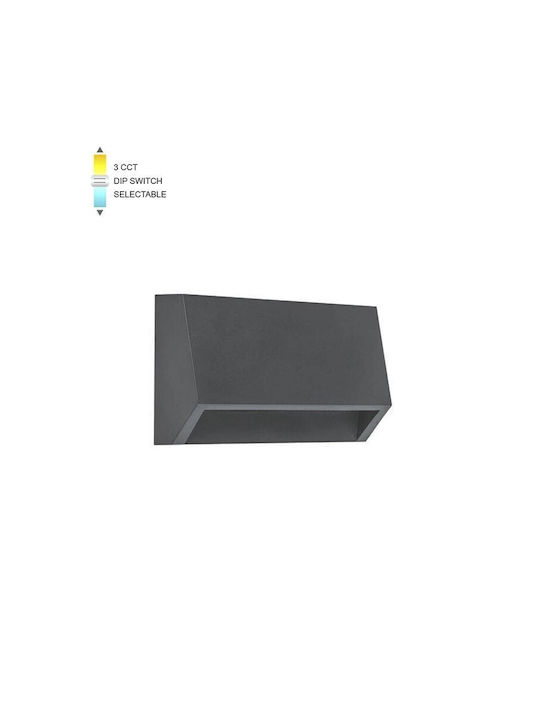 LED Wall Light 2W 3CCT IP65 60x100 Anthracite Adria-st 3230451 Vito