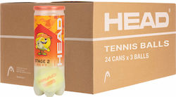 Cutie Head Stage 2 Portocaliu 24x3 Mingi de Tenis
