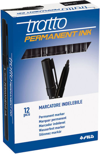 Tratto Permanentmarker Black 12Stück