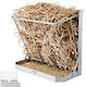 Vevor Wall-Mounted Goat Hay Feeder 2-in-1 Hay Grain Feeder 21 Gallons