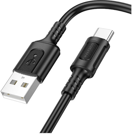 Borofone USB 2.0 Cable USB-C male - USB-A 20W Black 1m