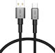 Tech-Protect Ultraboost USB 2.0 Cable USB-C male - USB-A 15W Gray 0.5m