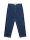 Ανδρικό Παντελόνι Τζιν με Relaxed Straight Εφαρμογή Dark Blue