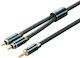Vention Καλώδιο Ήχου 3.5mm male - 2x RCA male Πράσινο 3m BCSGI