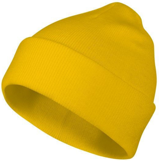 Beanie Unisex Σκούφος Πλεκτός σε Κίτρινο χρώμα