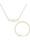 Ioannis Kosmima Set with Necklace & Bracelet from Gold 14K with Stones