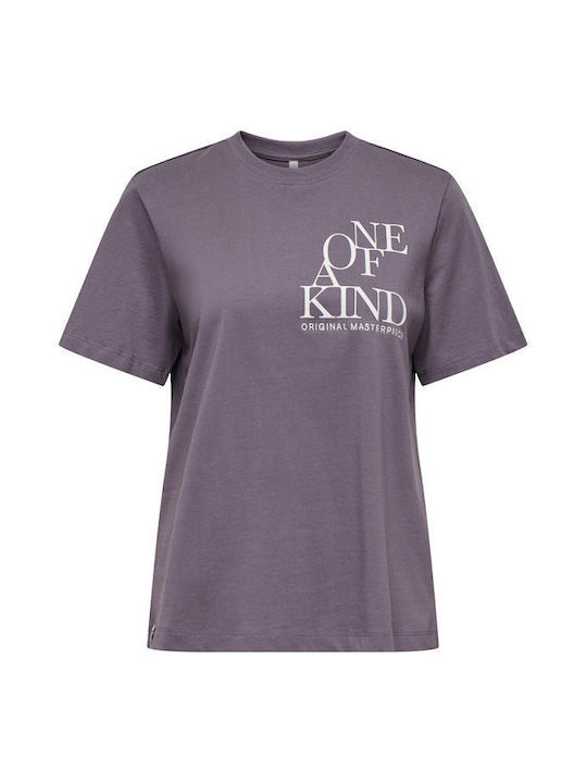 Only Women's T-shirt Purple