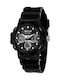 Sector Damenuhr 43mm Chronograph Batterie mit Schwarz Gummi Armband
