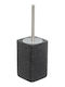 Ceramic Bathroom Trash Can Black