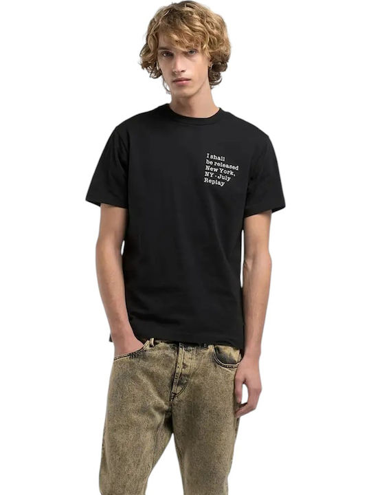 T-shirt Λευκο-μαυρο