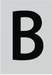 Ergo Aluminum Sign Letter ''b'' 40x60mm