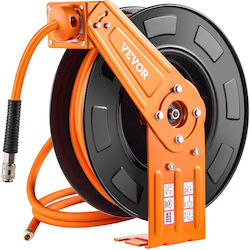 Vevor 3/8 Zoll x 65 Fuß Hybrid-Luftschlauch Aufrollbare Rolle Max 300 Psi