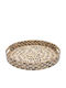Dekorativer Tablett MDF-Schale Tropfenform Fylliana Fl01 Beige-Braun-Weiß 35cm Fylliana 944-124-017