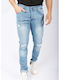 Men's Elastic Jeans Pants With Slim Fit L.Blue