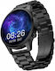 Noise Halo Plus Stainless Steel Smartwatch με Παλμογράφο (Μαύρο)