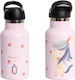 Runbott Kids Water Bottle Thermos Unicorn with Straw 350ml